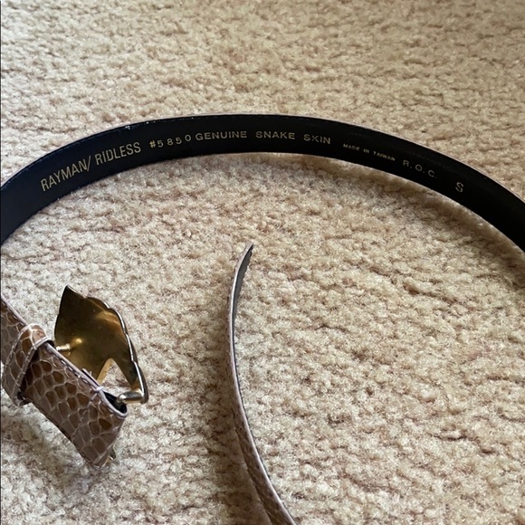 Snake skin belt